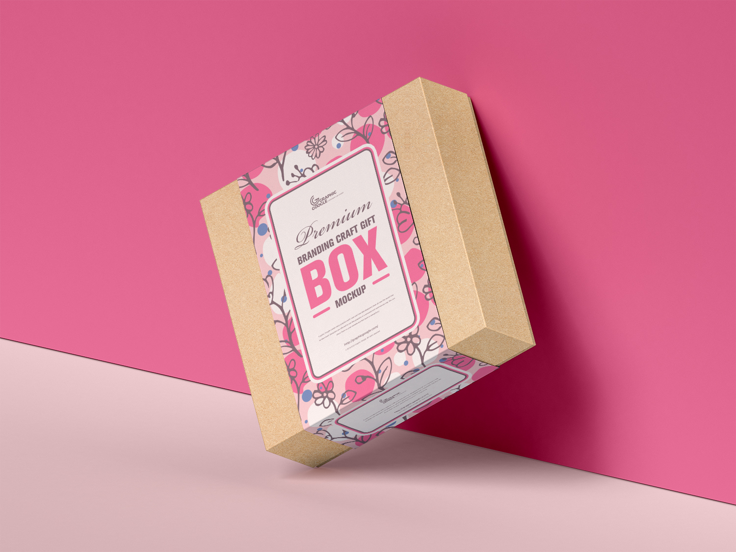 Branding Craft Gift Box Free Mockup
