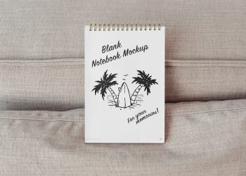 Eco Open Notebook Free Mockup