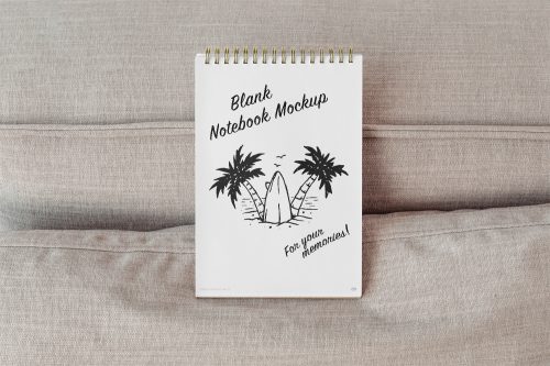 Eco Open Notebook Free Mockup