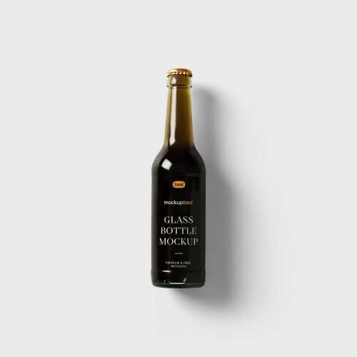 Glass Bottle Free Mockup