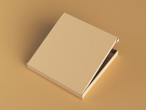 Half Opened Pizza Box Free Mockup