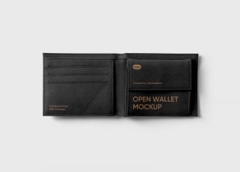 Open Wallet Free Mockup