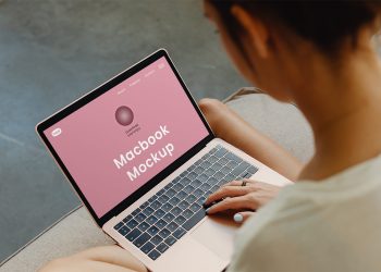 Perspective MacBook Free Mockup