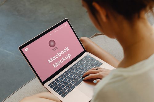 Perspective MacBook Free Mockup