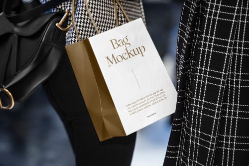 Small Shopping Bag Free Mockup