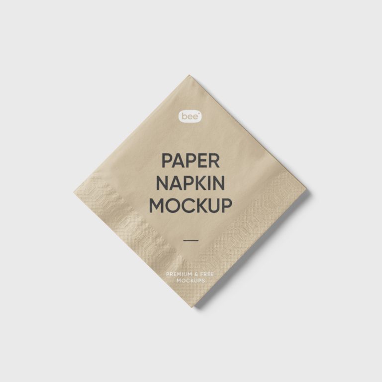 Square Napkin Free Mockup