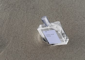 Square Perfume Bottle Free Mockup