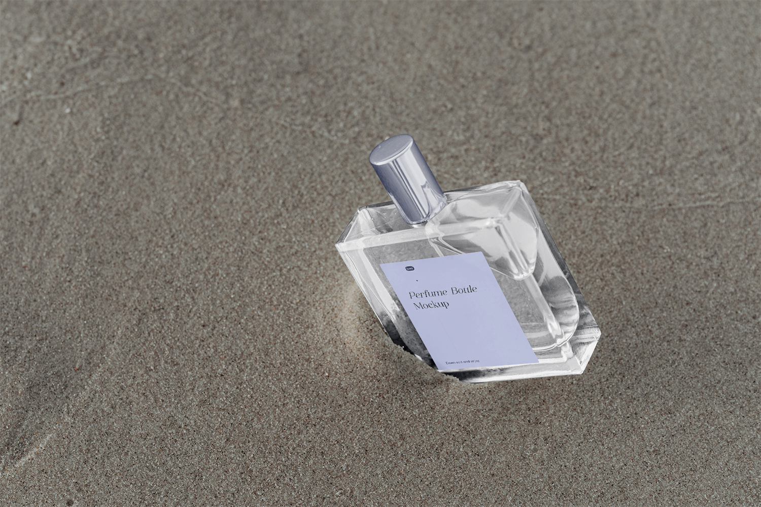 Square Perfume Bottle Free Mockup