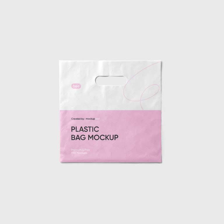 Square Plastic Bag Free Mockup