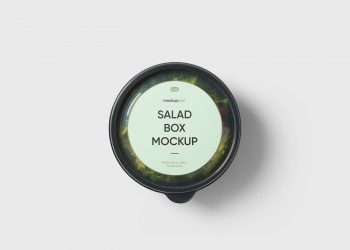 Sticker Salad Box Free Mockup