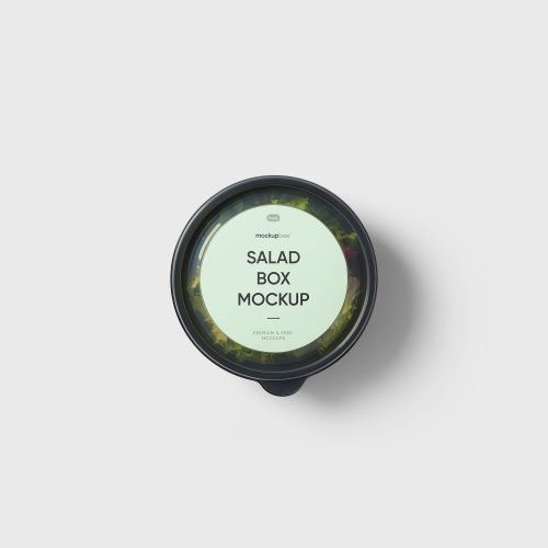 Sticker Salad Box Free Mockup