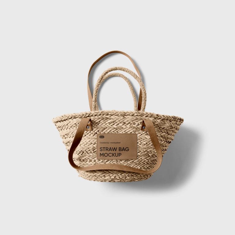 Straw Bag Free Mockup