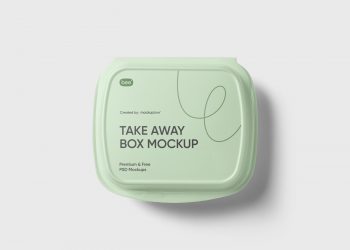 Take Away Box Free Mockup