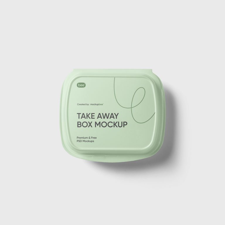 Take Away Box Free Mockup