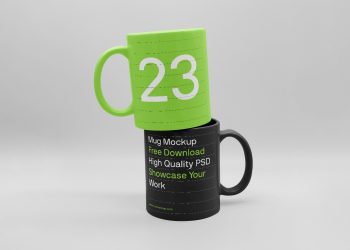 Two Ceramic Mug Free Mockup