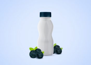 Yogurt Bottle Free Mockup