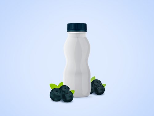 Yogurt Bottle Free Mockup