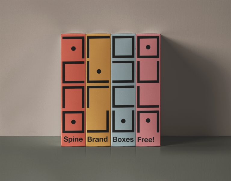 Boxes Spine Packaging Free Mockup | Free Mockup World
