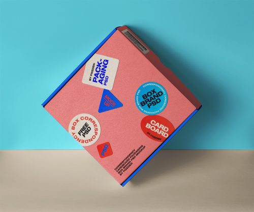 Branding Packaging Box Free Mockup