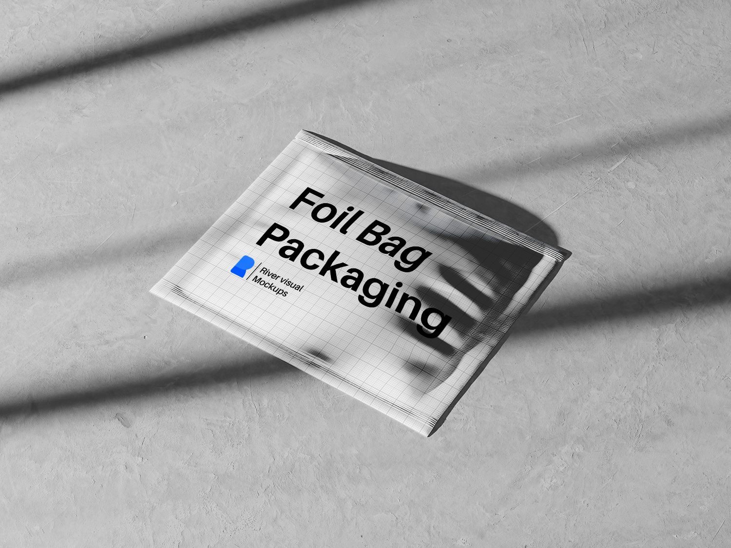 Aluminium foil bag packaging isolated on white Vector Image