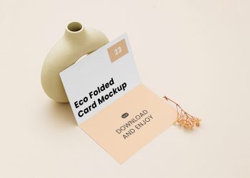 Folded Brochure Free Mockup