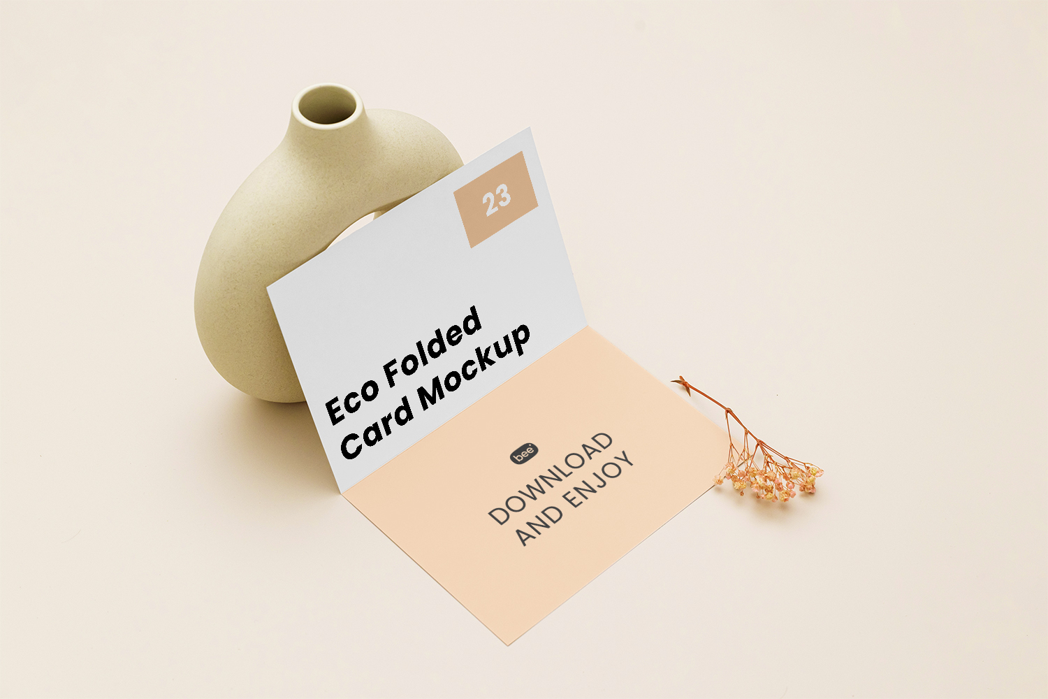 Folded Brochure Free Mockup