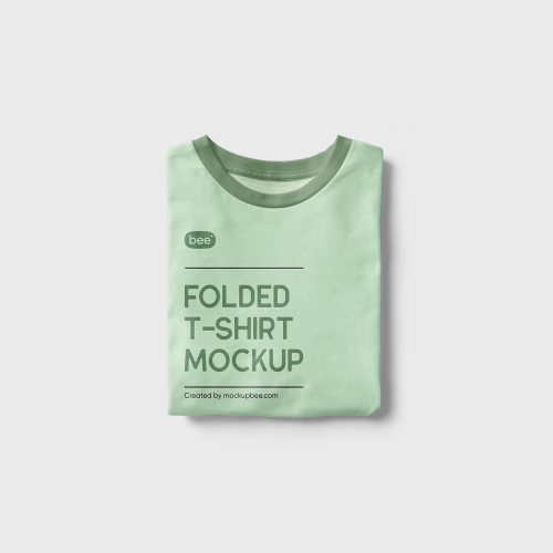 Folded T-Shirt Free Mockup