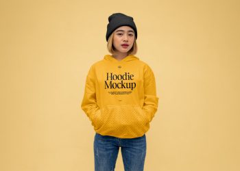 Girl Hoodie Free Mockup