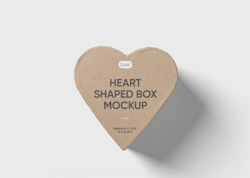 Heart Shaped Box Free Mockup
