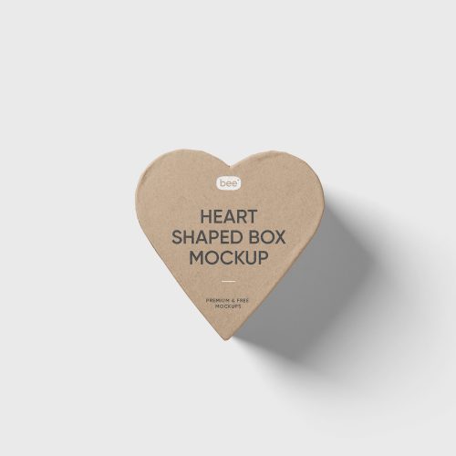 Heart Shaped Box Free Mockup