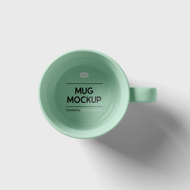 Mug Free Mockup Top View