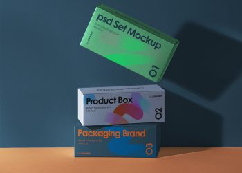 Packaging Product Boxes Free Mockup