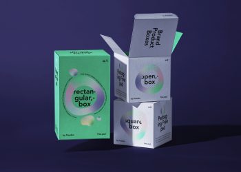 Packaging Product Branding Boxes Free Mockup