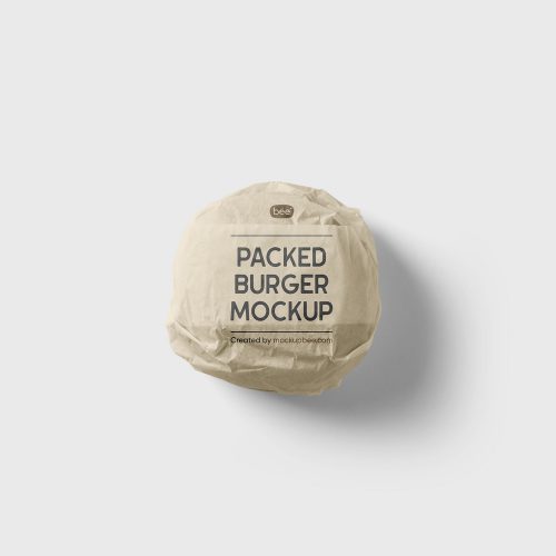 Packed Burger Free Mockup