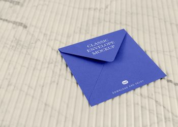 Perspective Envelope Free Mockup