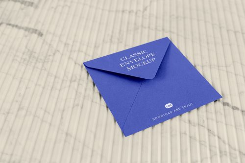 Perspective Envelope Free Mockup