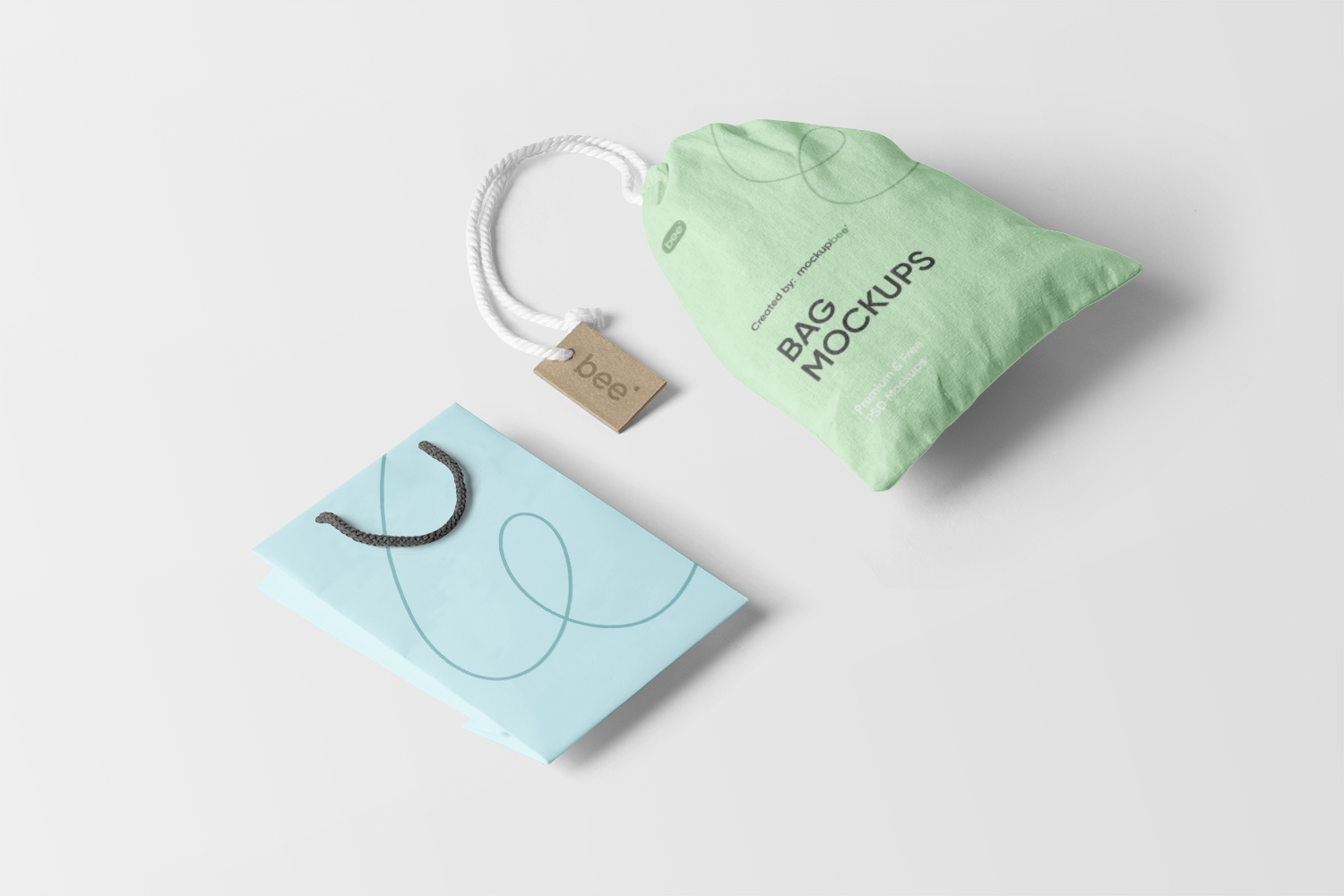 Shopping and Canvas Bag Free Mockup