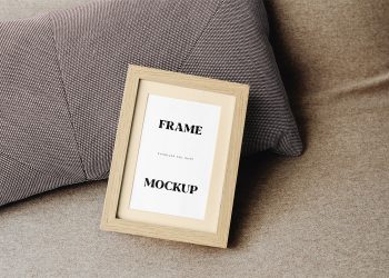 Small Wooden Frame Free Mockup