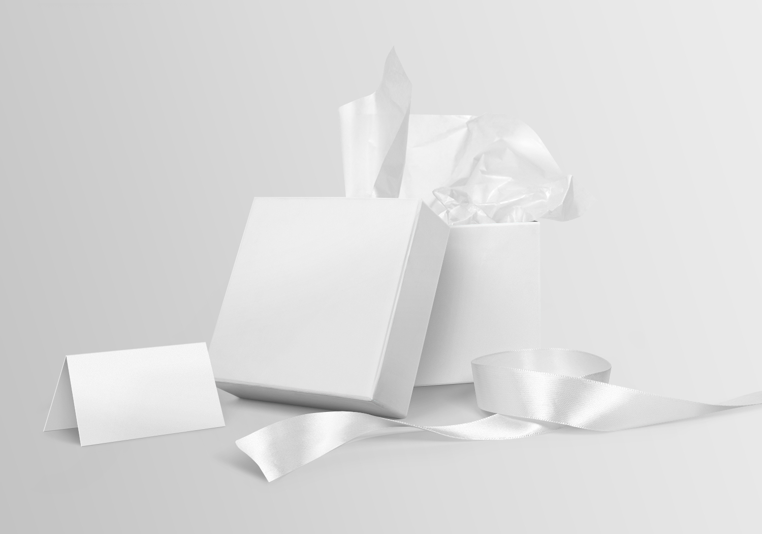 Square Gift Box Free Mockup