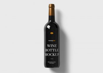 Wine Bottle Free Mockup