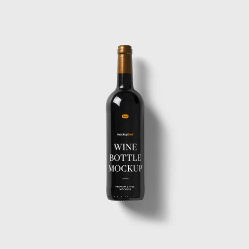 Wine Bottle Free Mockup