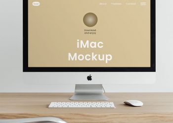 iMac Front View Free Mockup