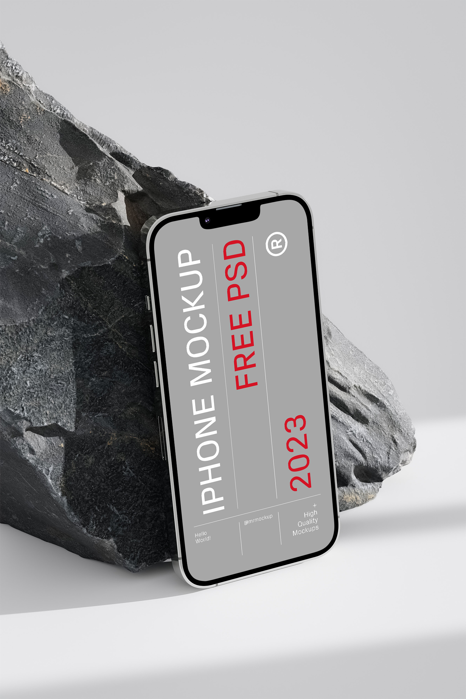 iPhone based on Rock Free Mockup