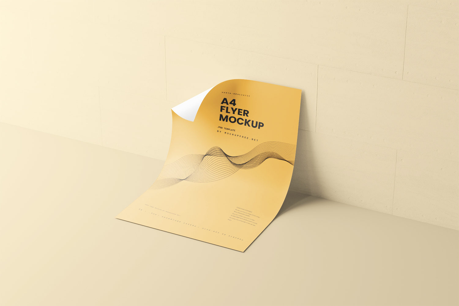 A4 Flyer Free Mockup