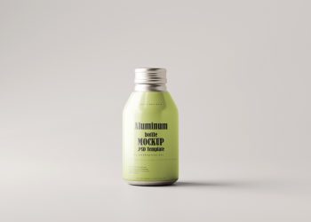 Aluminum Beverage Bottle Mockup