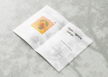 Animated Open Magazine Free Mockup