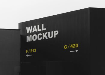 Black Wall Free Mockup