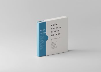 Book Cover & Sleeve Free Mockup