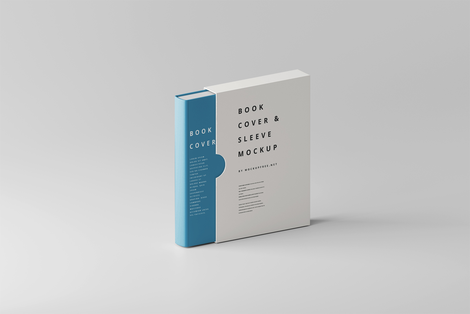 Book Cover & Sleeve Free Mockup