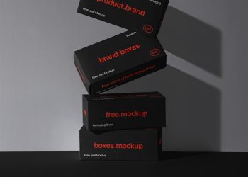 Boxes Brand Packaging Product Free Mockup
